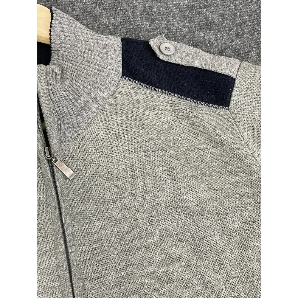 Alberto Cardinali Sweater Mens Extra Large Slim Zip Cardigan Sweatshirt N304